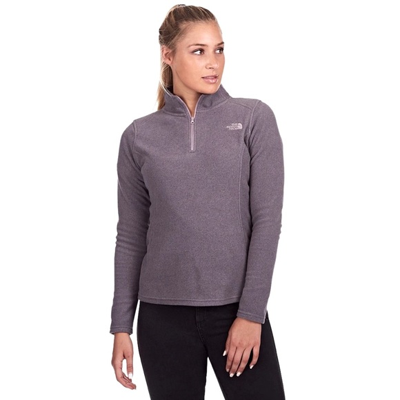The North Face Sweaters - The North Face Grey Fleece Quarter Zip - Size S